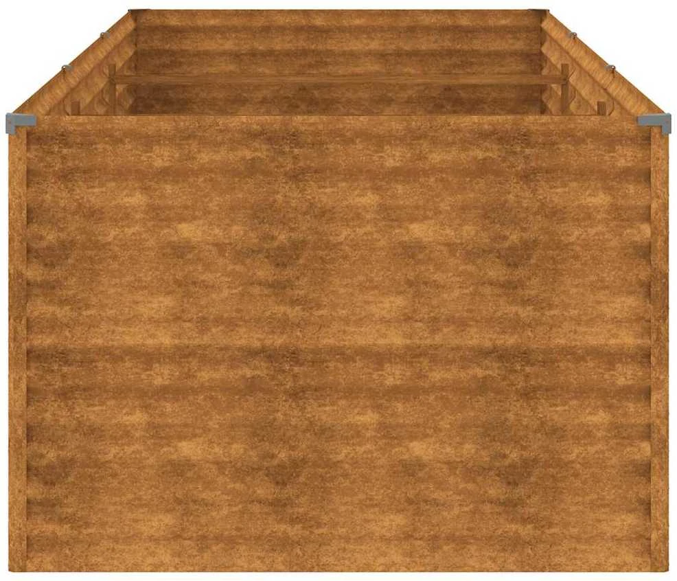 Aukštas sodo lovelis, 290x100x69cm, Corten plienas