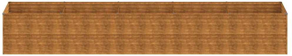 Aukštas sodo lovelis, 479x100x69cm, Corten plienas