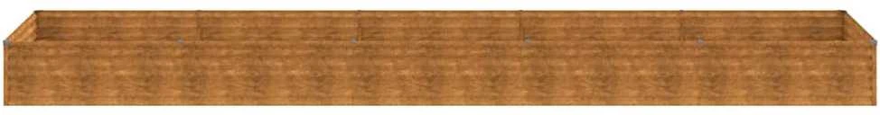 Aukštas sodo lovelis, 482x100x36cm, Corten plienas
