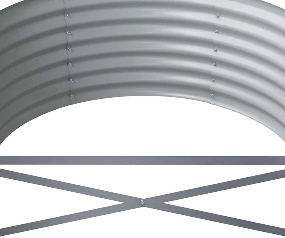 Aukštas sodo lovelis, antracito, 440x80x36cm, plienas