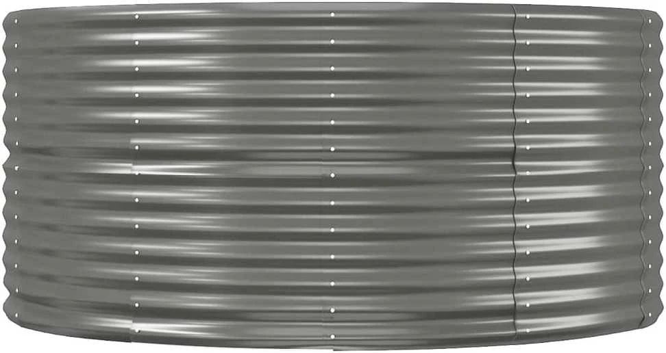 Aukštas sodo lovelis, pilkas, 212x140x68cm, plienas