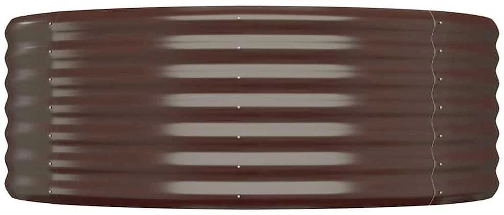 Aukštas sodo lovelis, rudas, 100x100x36cm, plienas
