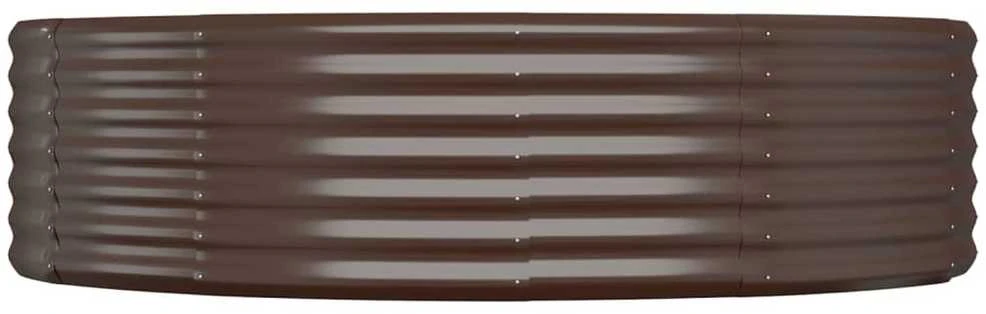 Aukštas sodo lovelis, rudas, 214x140x36cm, cinkuotas plienas