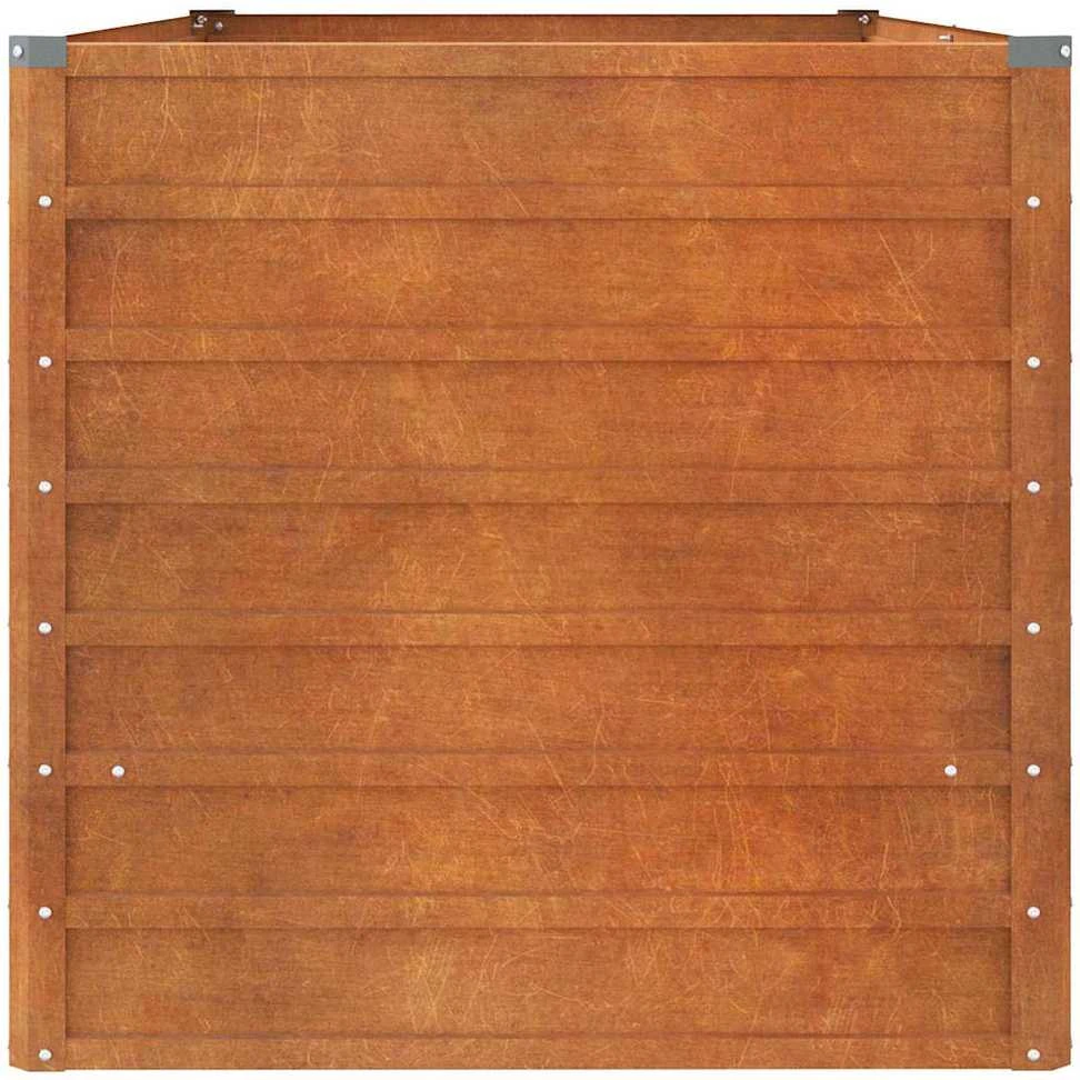 Aukštas sodo lovelis, rūdžių, 160x80x77cm, Corten plienas