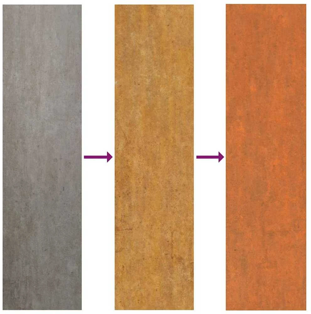 Aukštas sodo lovelis, rūdžių, 160x80x77cm, Corten plienas