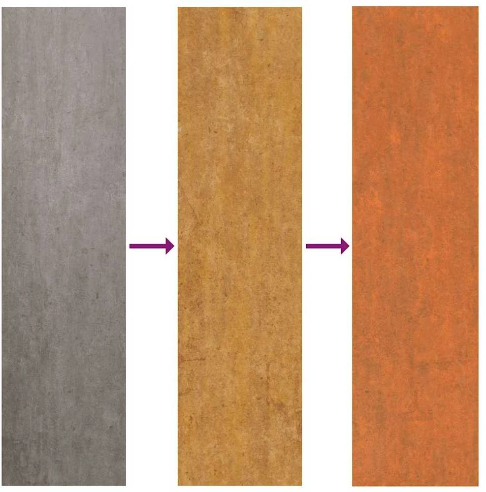 Aukštas sodo lovelis, rūdžių, 400x80x77cm, Corten plienas