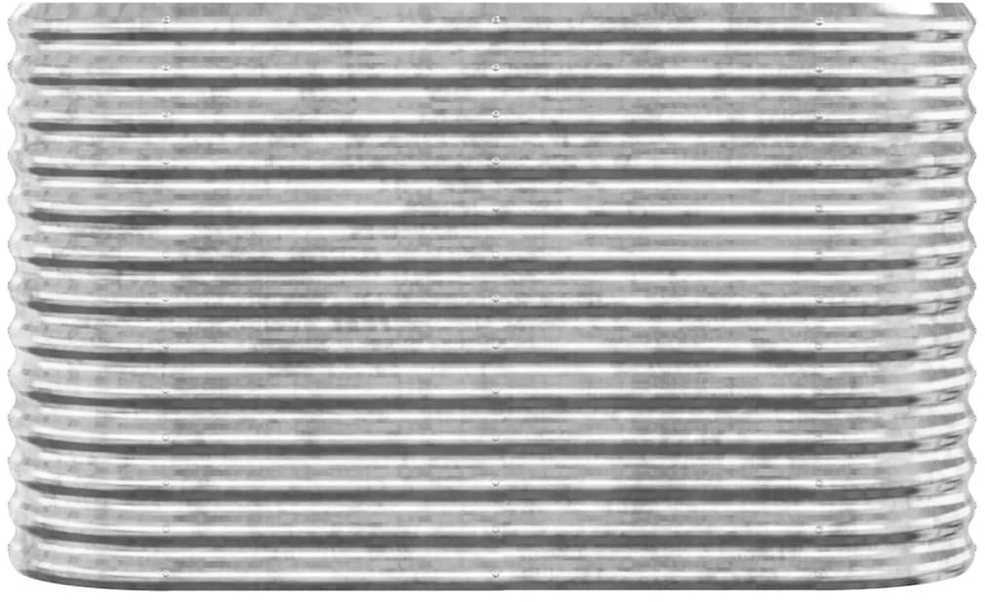 Aukštas sodo lovelis, sidabrinis, 114x40x68cm, plienas