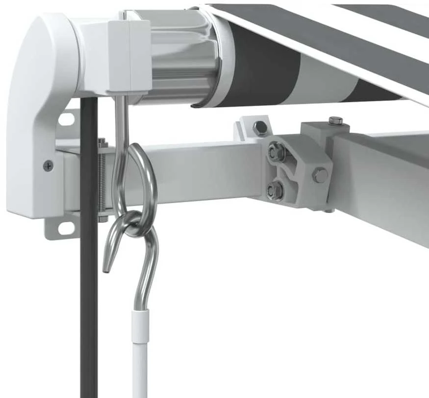 Automatinė ištraukiama markizė, antracito ir balta, 450x350cm