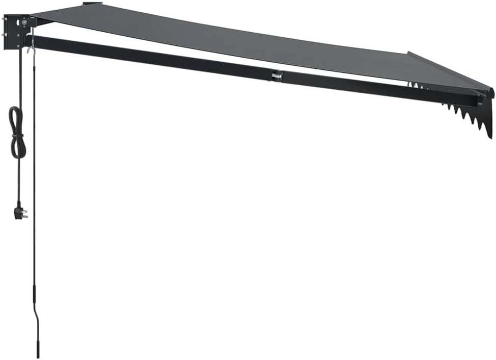 Automatinė ištraukiama markizė, antracito spalvos, 3x2,5m
