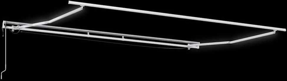 Automatinė ištraukiama markizė, antracito ir balta, 500x300cm