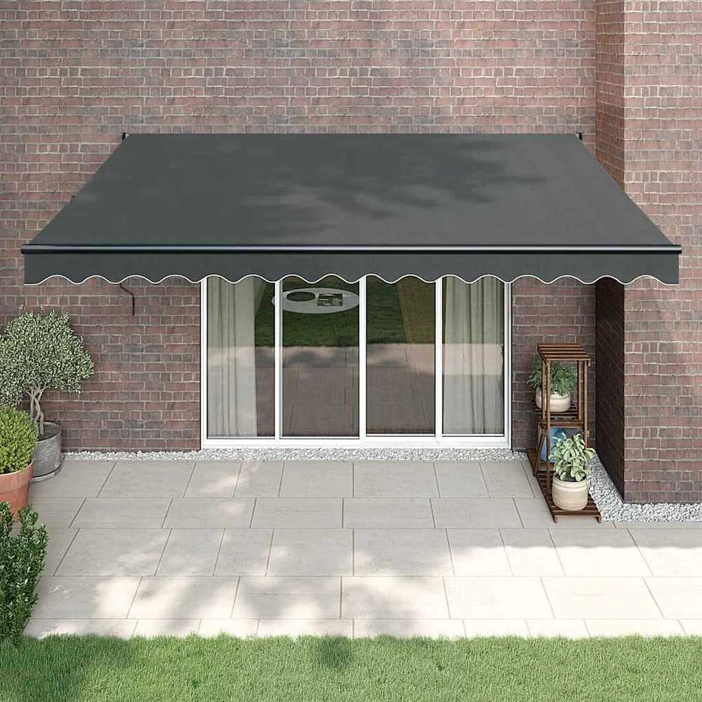 Automatinė ištraukiama markizė, antracito spalvos, 4,5x3m