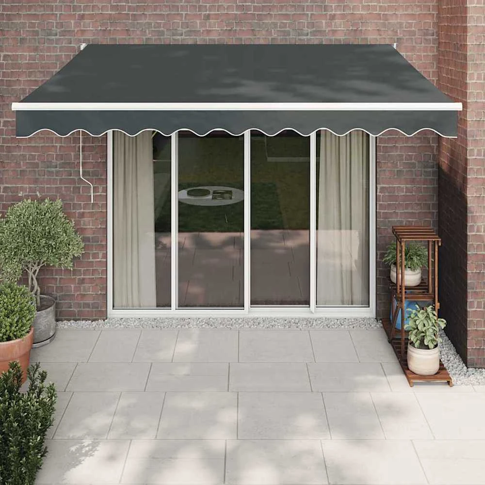 Automatinė ištraukiama markizė, antracito spalvos, 3x2,5m