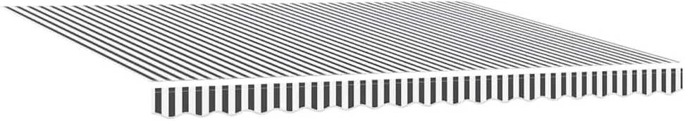 Automatinė ištraukiama markizė, antracito ir balta, 450x300cm
