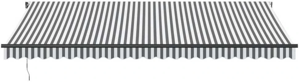 Automatinė ištraukiama markizė, antracito ir balta, 500x350cm