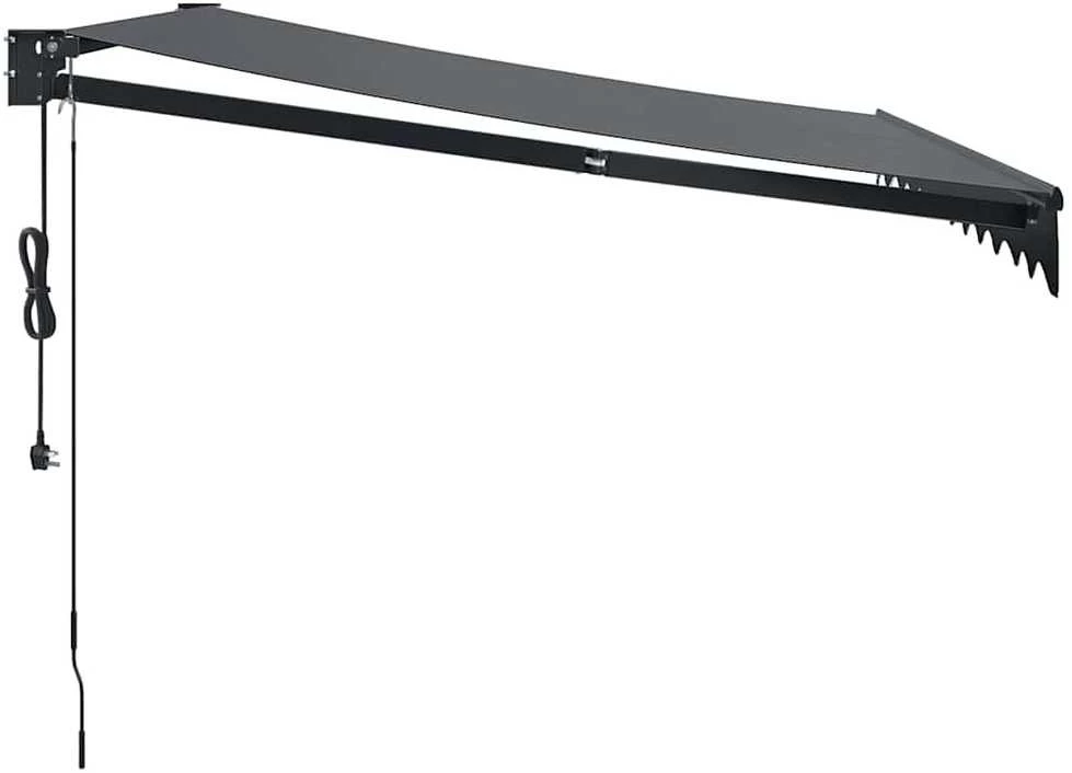 Automatinė ištraukiama markizė, antracito spalvos, 3,5x2,5m