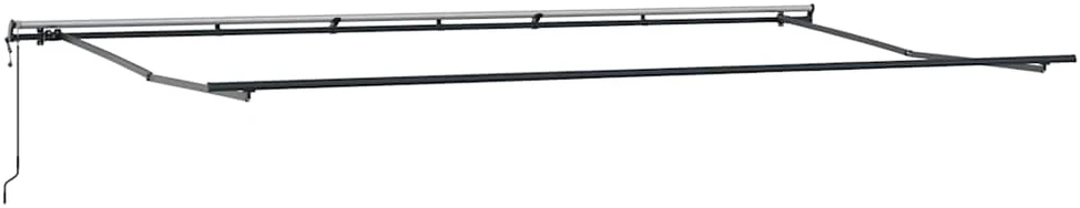 Automatinė ištraukiama markizė, antracito ir baltos spalvos, 600x300 cm