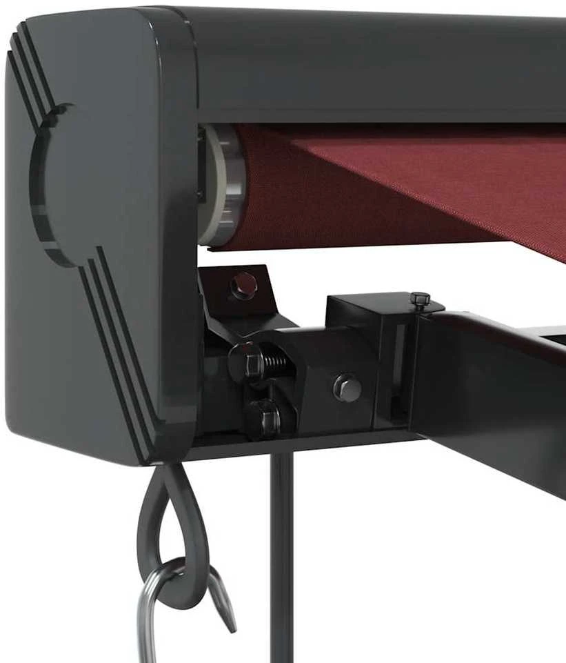 Automatinė ištraukiama markizė, bordo spalvos, 350x250cm