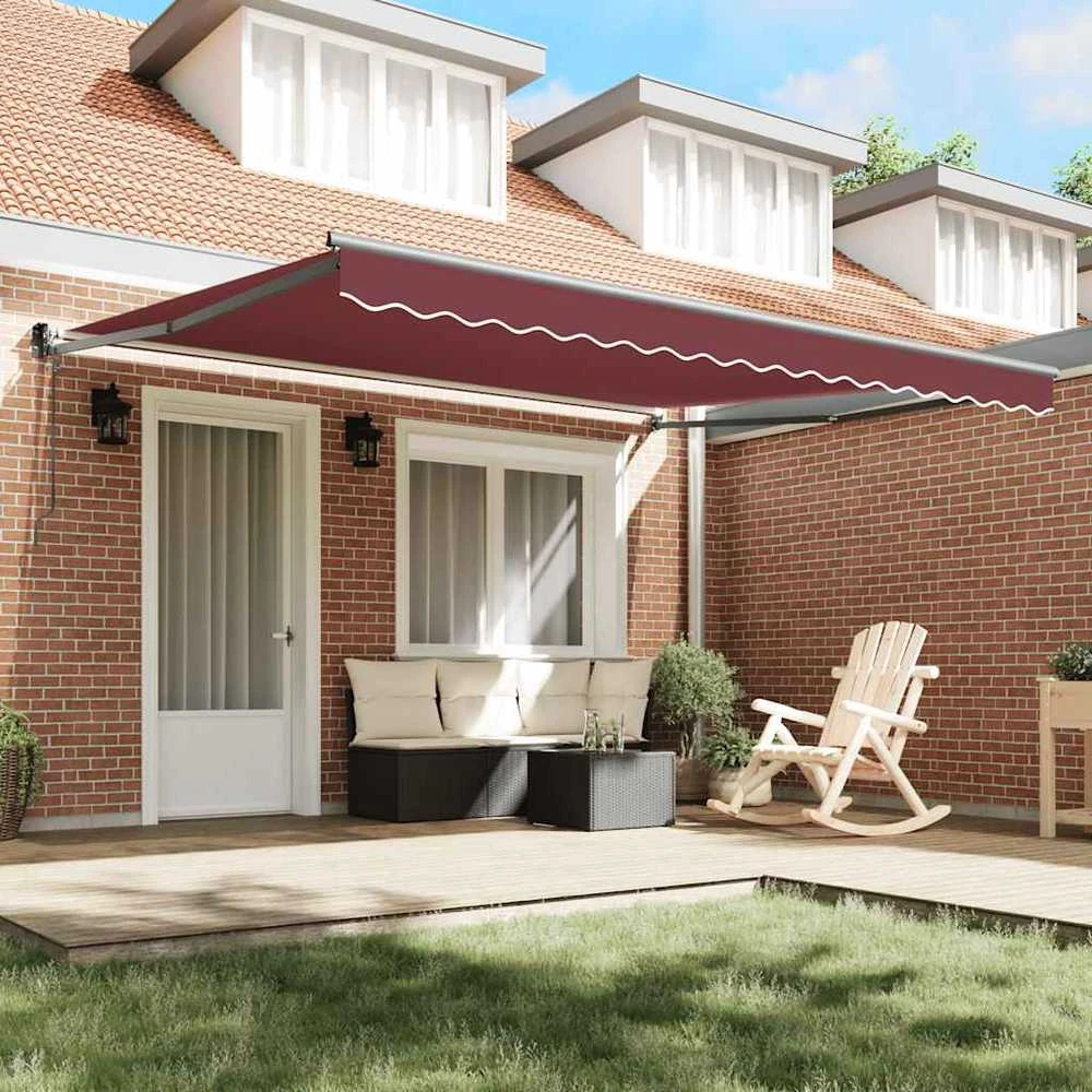 Automatinė ištraukiama markizė bordo spalvos 400x300cm