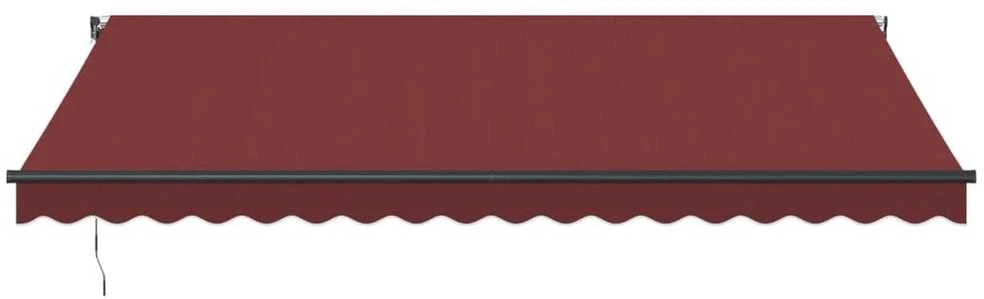 Automatinė ištraukiama markizė, bordo spalvos, 450x350cm
