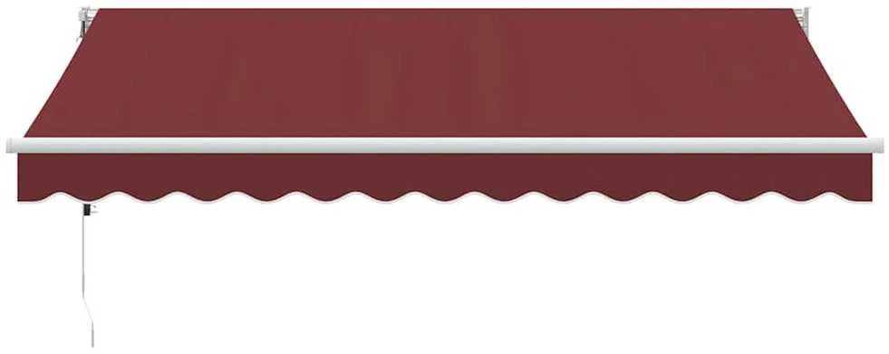 Automatinė ištraukiama markizė, bordo spalvos, 350x250cm