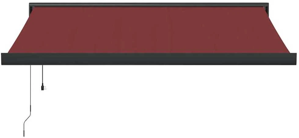 Automatinė ištraukiama markizė, bordo spalvos, 350x250cm