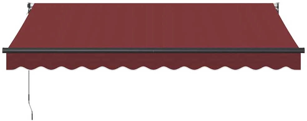 Automatinė ištraukiama markizė, bordo spalvos, 350x250cm