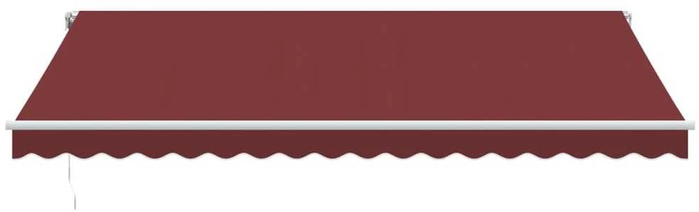 Automatinė ištraukiama markizė, bordo spalvos, 450x350cm