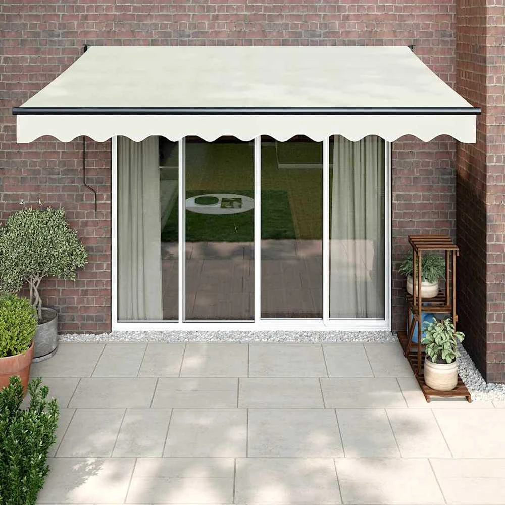 Automatinė ištraukiama markizė, kreminės spalvos, 3,5x2,5m