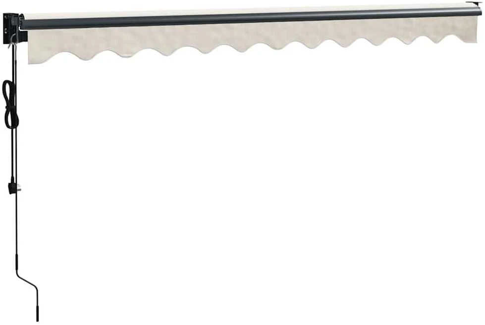 Automatinė ištraukiama markizė, kreminės spalvos, 3x2,5m