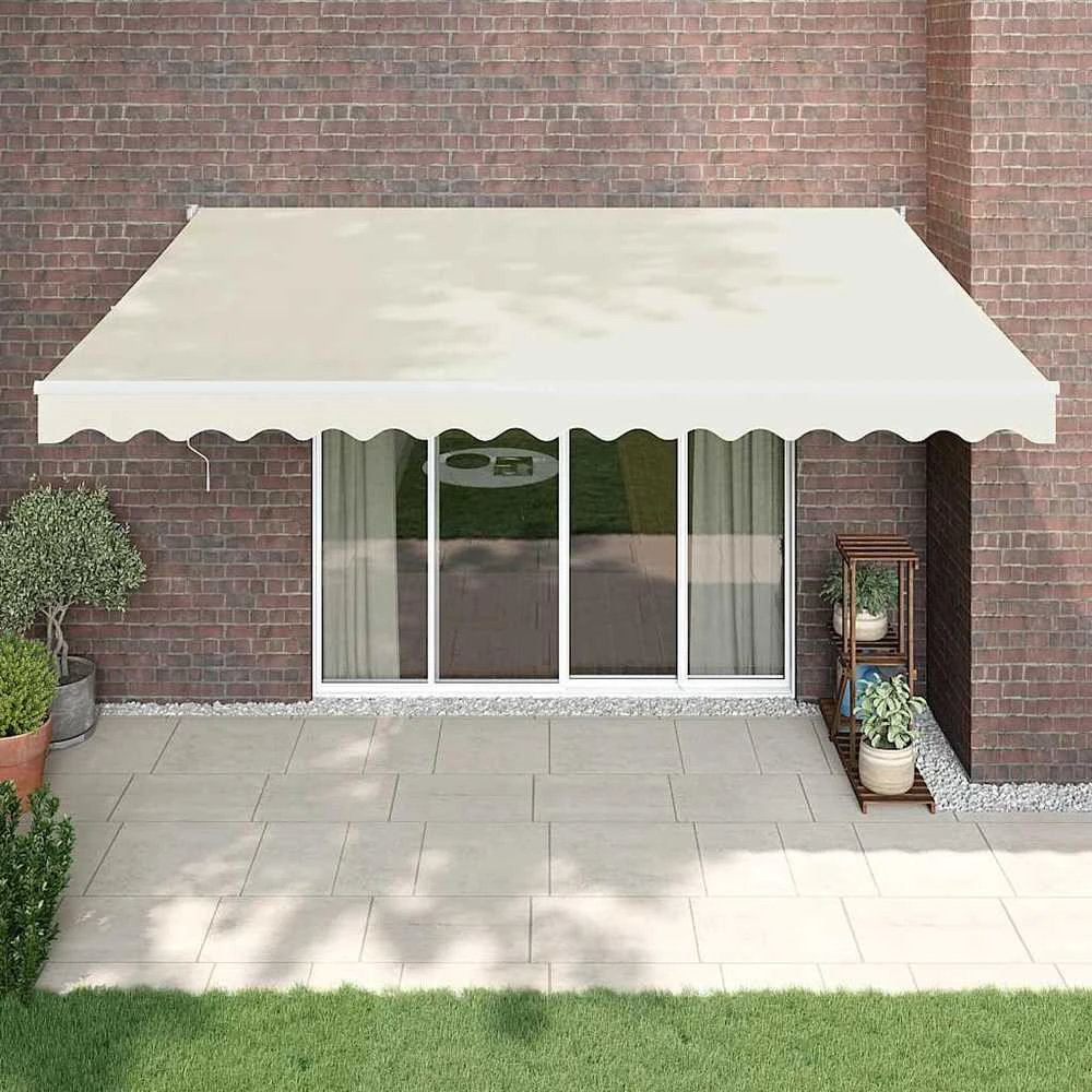 Automatinė ištraukiama markizė, kreminės spalvos, 4x3m