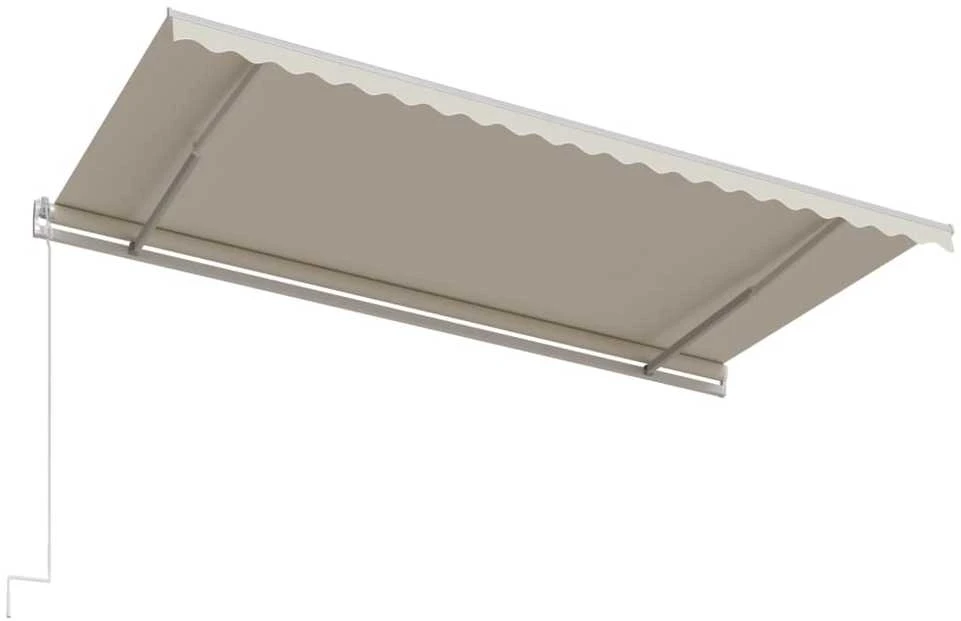 Automatinė ištraukiama markizė, kreminės spalvos, 500x300cm