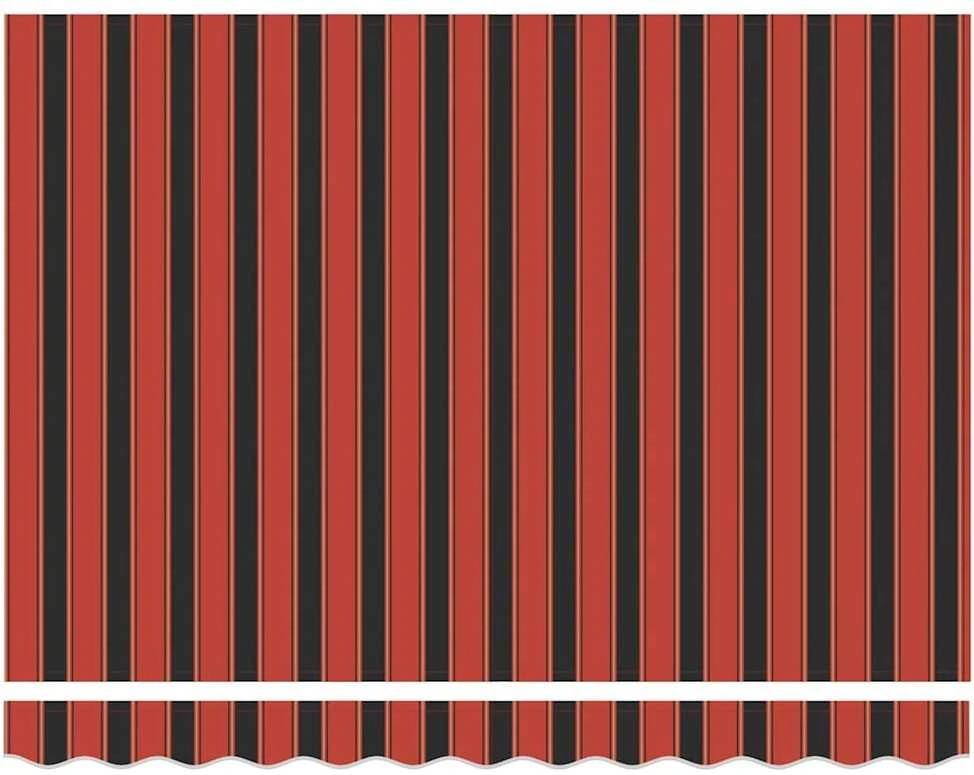 Automatinė ištraukiama markizė, oranžinė ir ruda, 3,5x2,5m