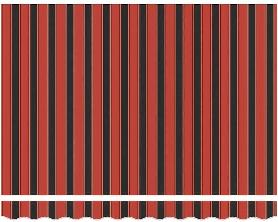 Automatinė ištraukiama markizė, oranžinė ir ruda, 3x2,5m