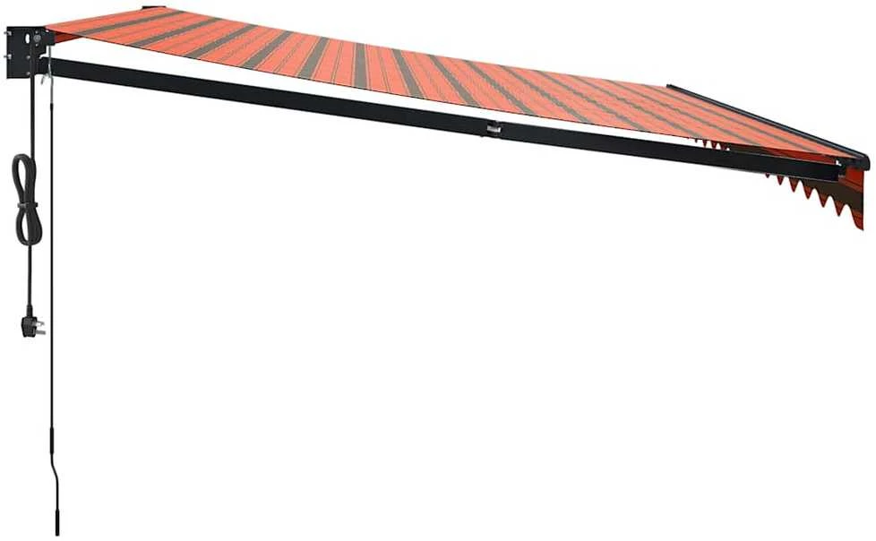 Automatinė ištraukiama markizė, oranžinė ir ruda, 4x3m