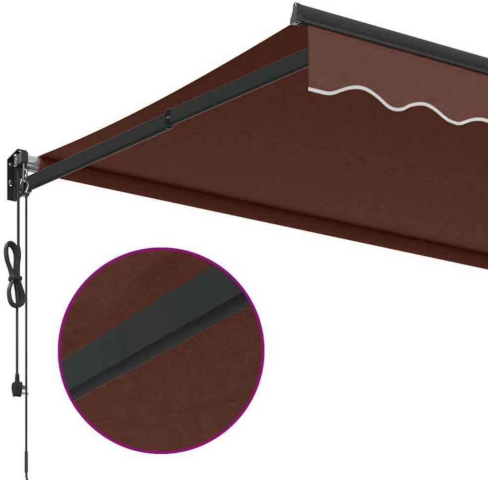 Automatinė ištraukiama markizė, rudos spalvos, 350x250cm