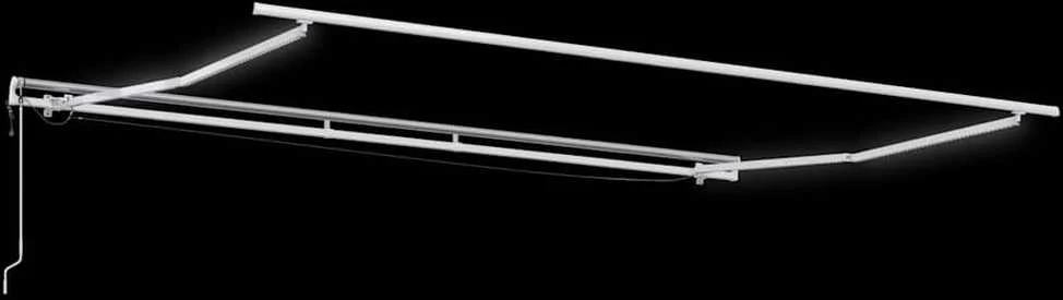 Automatinė ištraukiama markizė su LED, bordo spalvos, 450x300cm