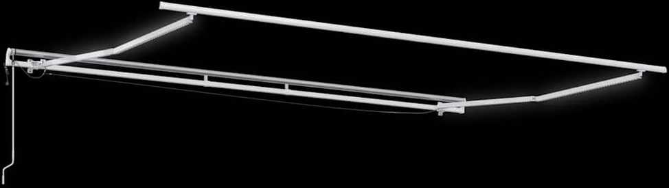 Automatinė ištraukiama markizė su LED, bordo spalvos, 400x300cm