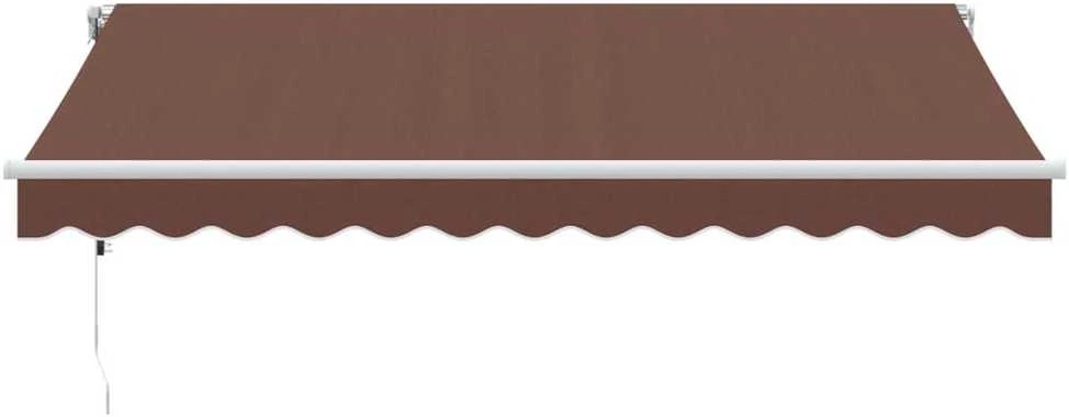 Automatinė ištraukiama markizė su LED, ruda, 350x250cm