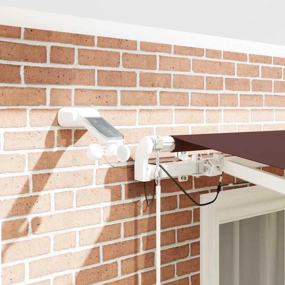 Automatinė ištraukiama markizė su LED, ruda, 300x250cm