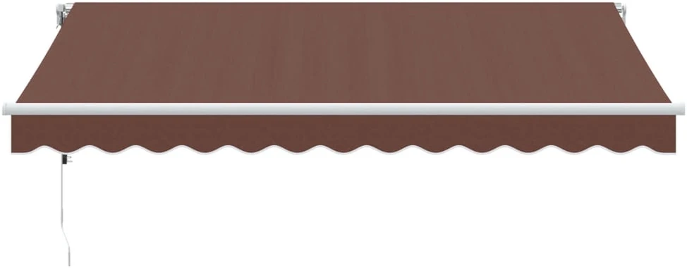 Automatinė ištraukiama markizė su LED, ruda, 350x250cm