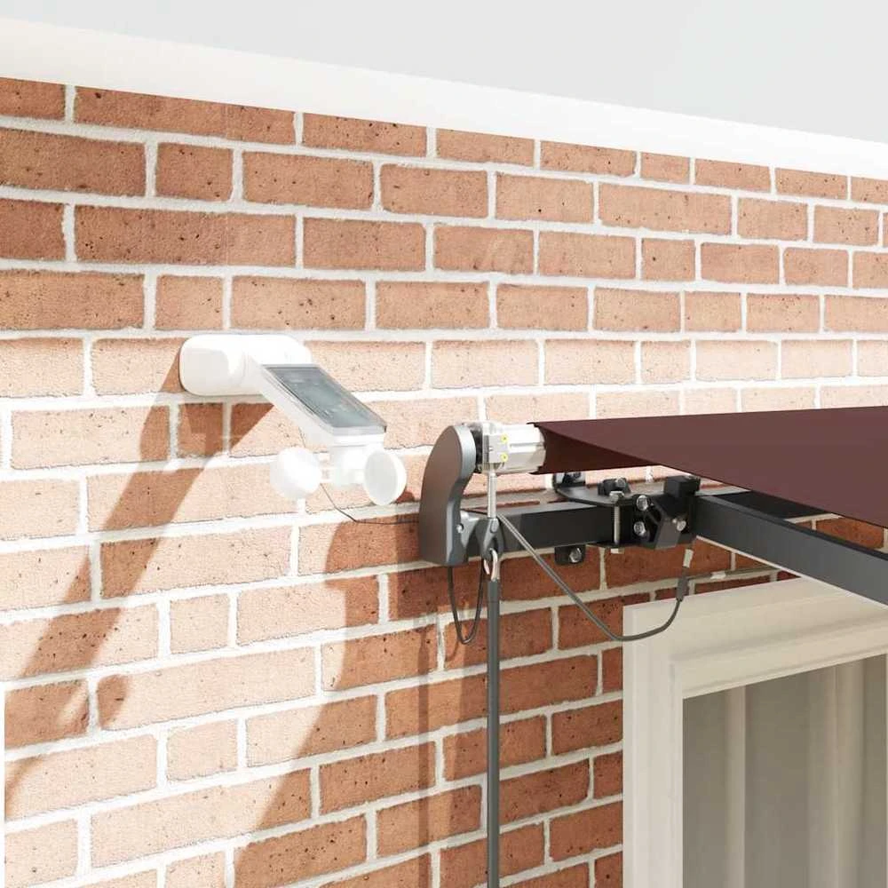 Automatinė ištraukiama markizė su LED, ruda, 300x250cm