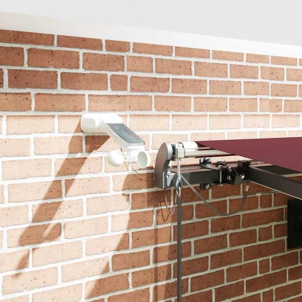 Automatinė ištraukiama markizė su LED, ruda, 450x300cm