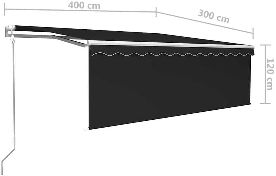 Automatiniu būdu ištraukiama markizė, antracito, 4x3m