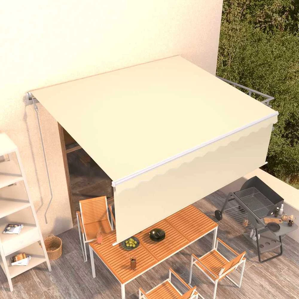Automatiniu būdu ištraukiama markizė, kreminė, 4x3m