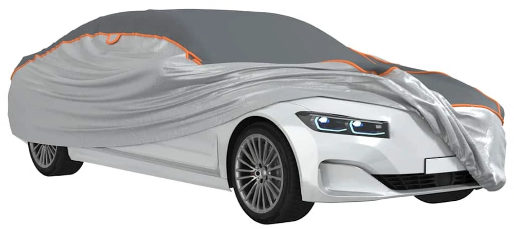 Automobilio uždangalas sedanams, pilkas ir sidabrinis, XL
