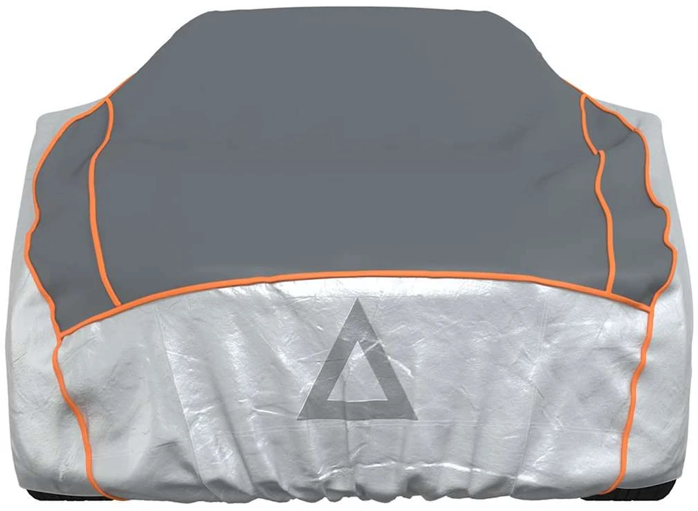 Automobilio uždangalas sedanams, pilkas ir sidabrinis, XL