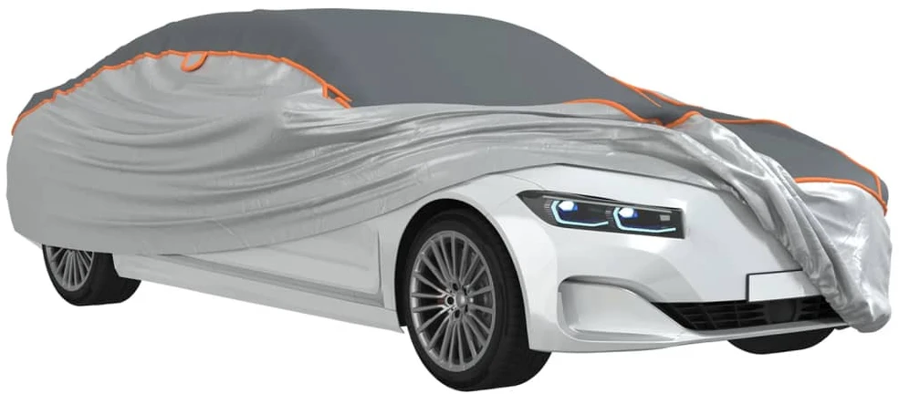 Automobilio uždangalas sedanams, pilkas ir sidabrinis, XXL