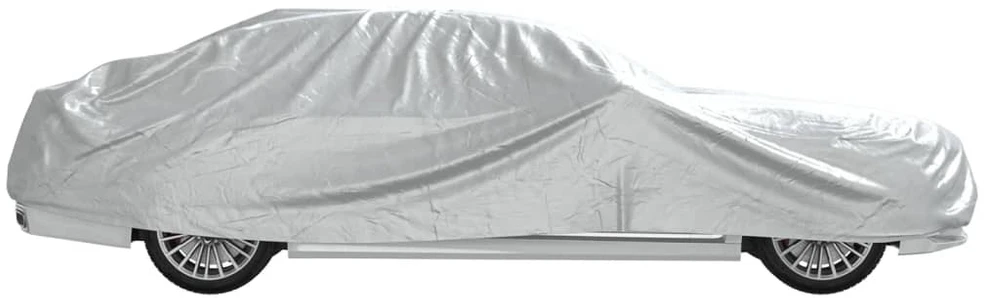 Automobilio uždangalas sedanams, sidabrinis, XL dydžio, PEVA