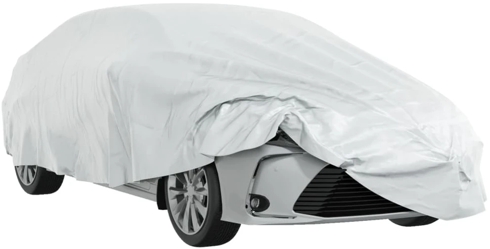 Automobilio uždangalas sedanams, sidabrinis, M dydžio, pilnas