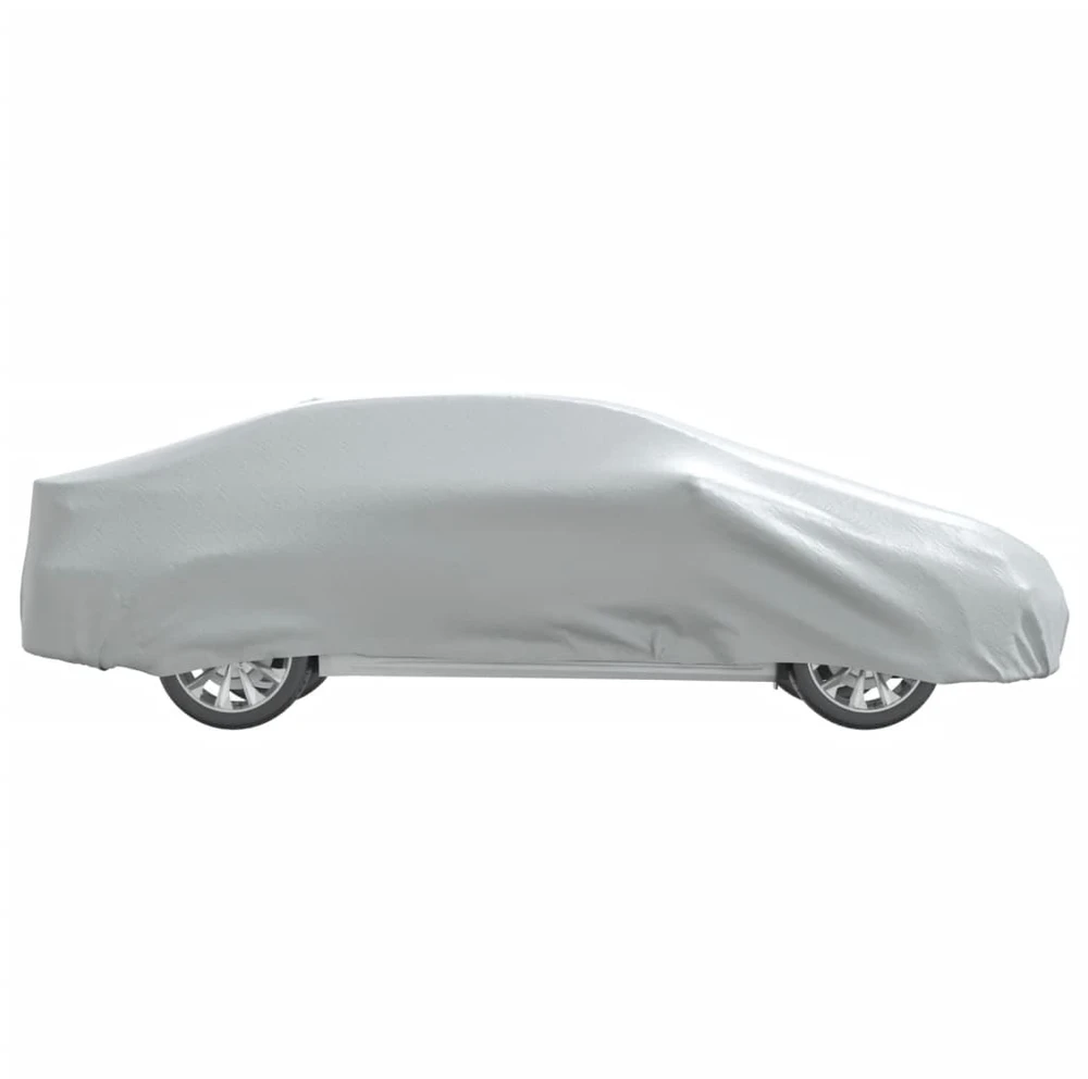 Automobilio uždangalas sedanams, sidabrinis, XL dydžio, pilnas
